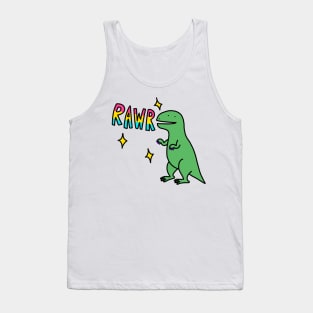 Rawr pan dinosaur Tank Top